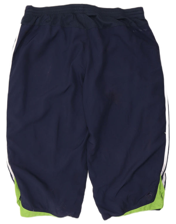 Adidas Herren Bermuda Sport Shorts XL W38 L19 Marineblau Polyester