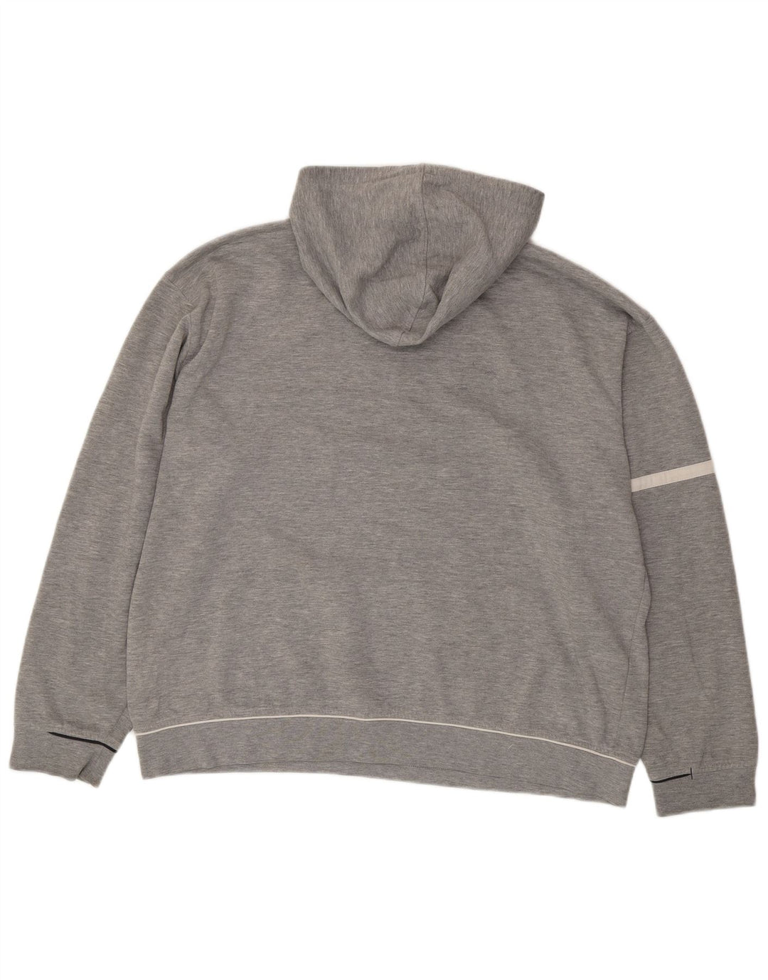 Reebok Herren Graphic Hoodie Pullover XL Grau geflecktes Polyester