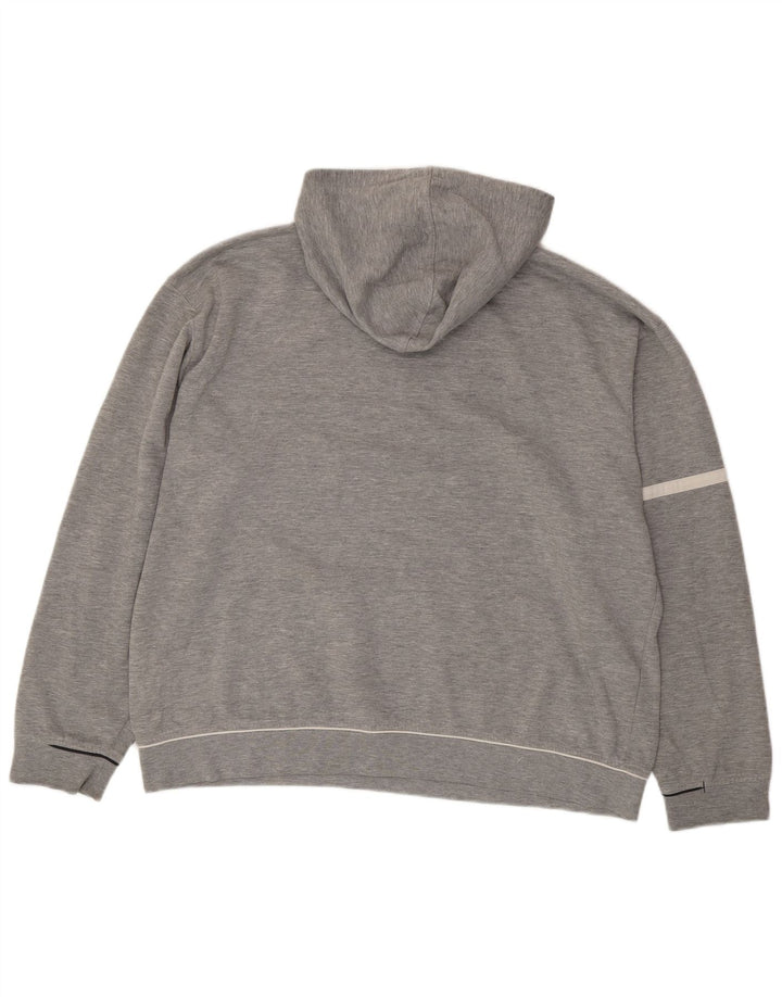 Reebok Herren Graphic Hoodie Pullover XL Grau geflecktes Polyester