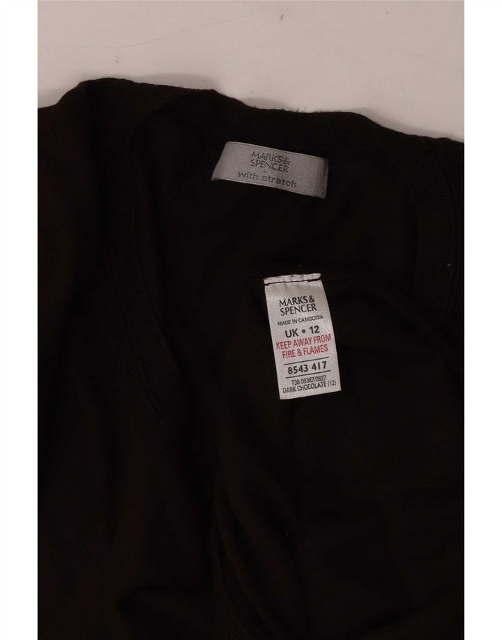 Marks & Spencer Damen-Pullover mit U-Boot-Ausschnitt, UK 12, Mittelbraun