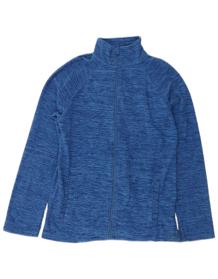 Mountain Warehouse Herren-Fleecejacke, UK 34, XS, blau geflecktes Polyester