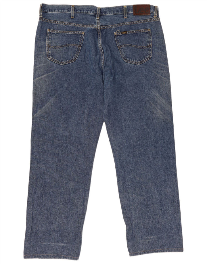 Lee Herren Straight Jeans W42 L31 Blau
