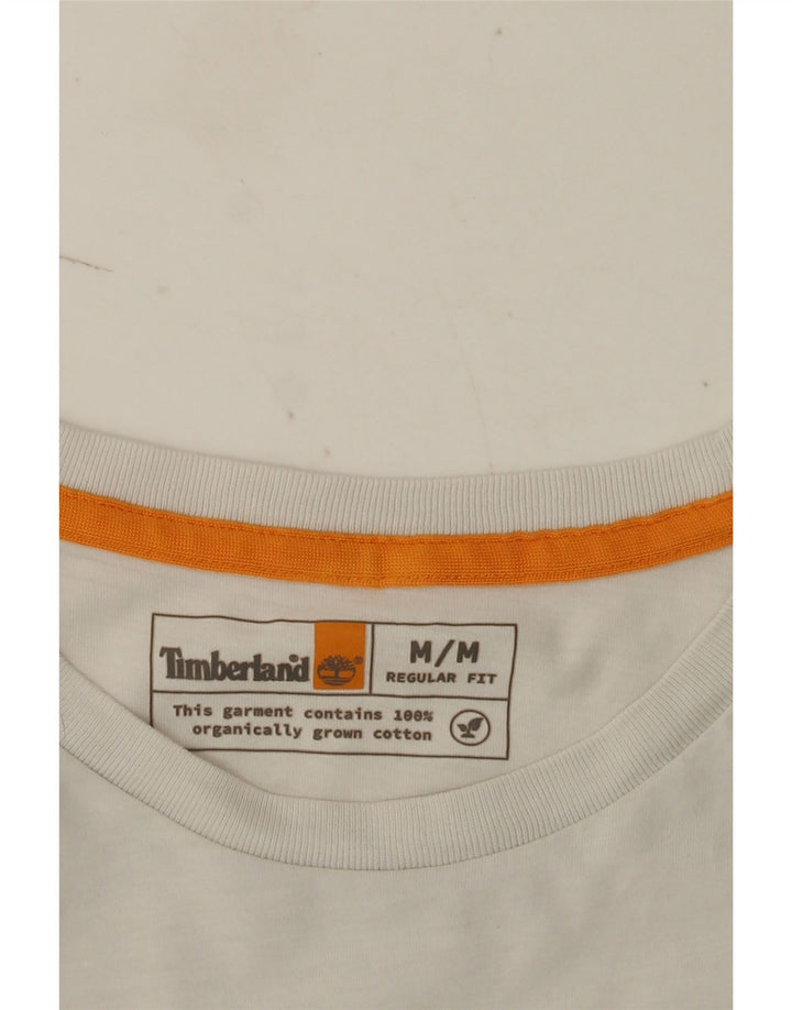 Timberland Herren-T-Shirt mit normaler Passform, mittelweißer Baumwolle