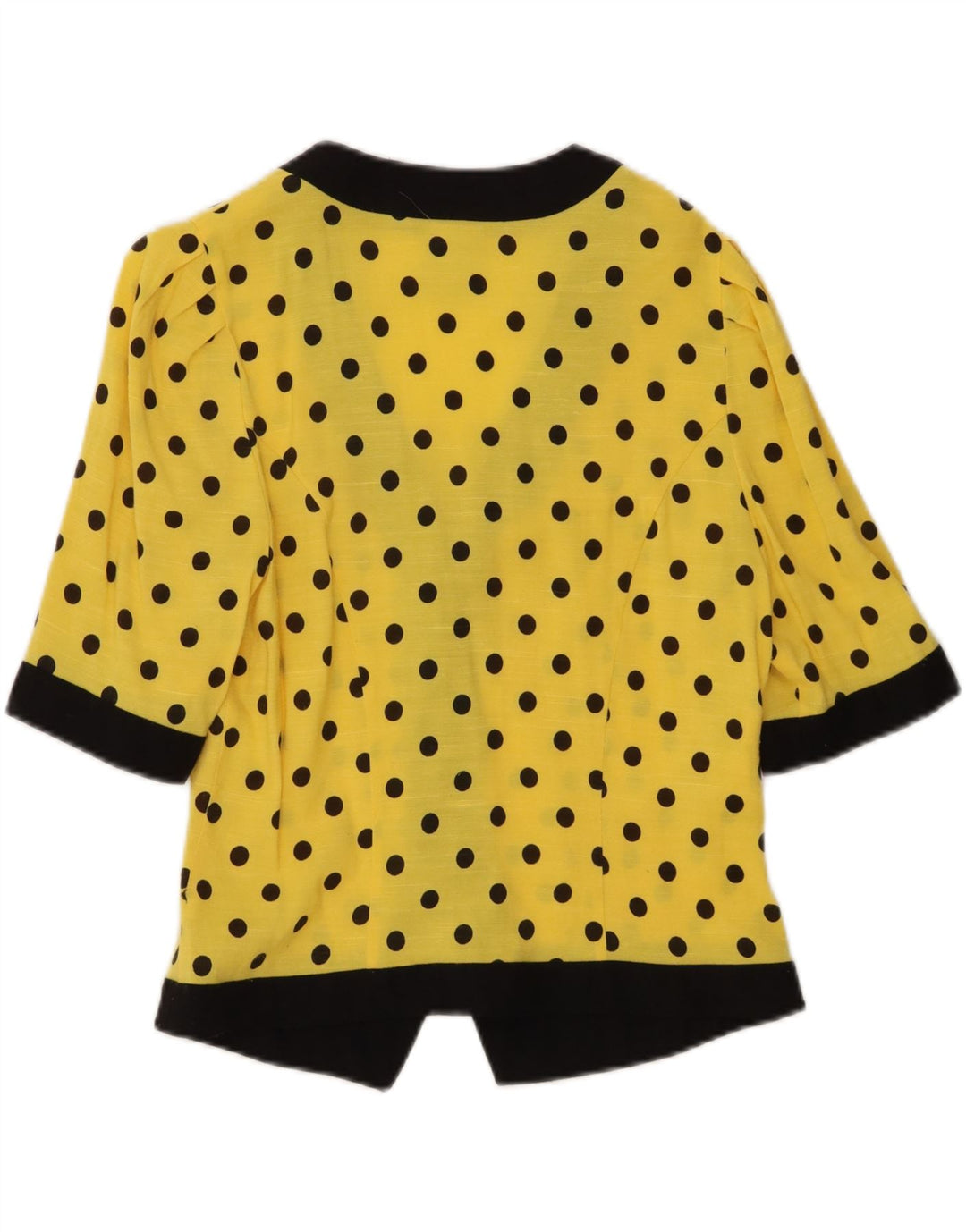 Meico Damen-Blazerjacke mit 3/4-Ärmeln, UK 12, Mittelgelb, Polyester