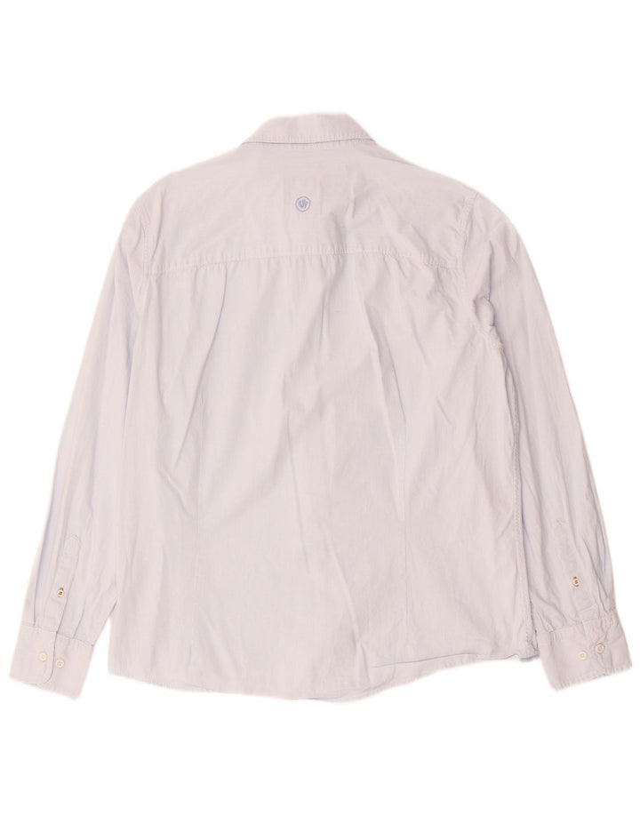 FAT FACE Slim-Hemd für Herren, groß, blau, Nadelstreifen