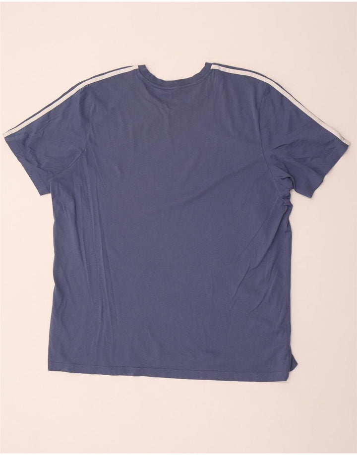 ADIDAS Herren T-Shirt Top 2XL Blau Baumwolle