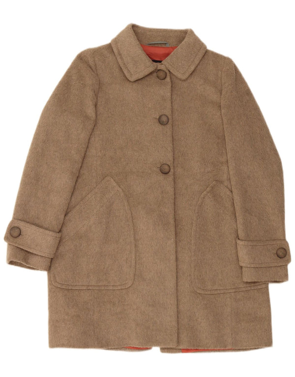 Marella Damen EMME Mantel UK 12 Medium Beige Acryl