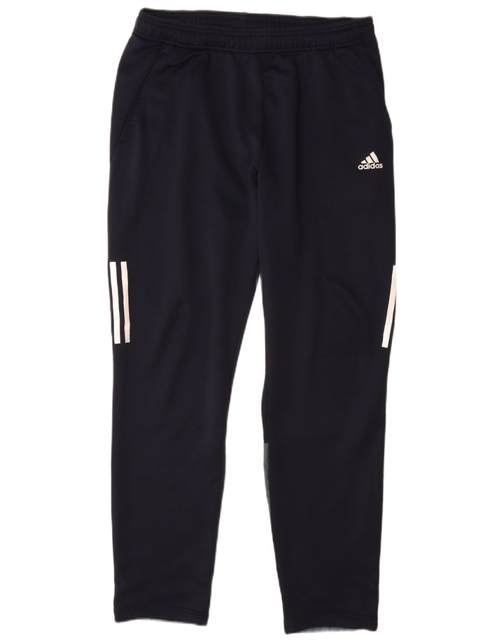 Adidas Herren-Trainingshose, groß, marineblau, Colourblock-Polyester