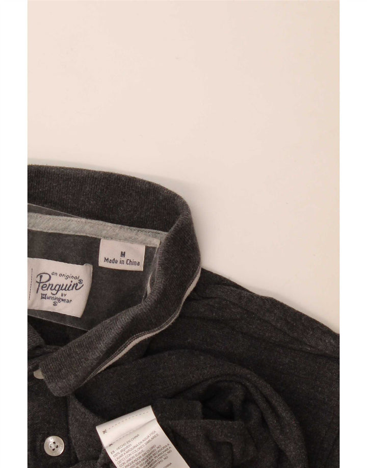 Penguin Herren-Poloshirt aus mittelgrauer Baumwolle
