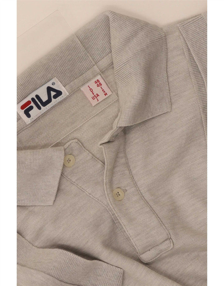Fila Herren Poloshirt Small Grau meliert
