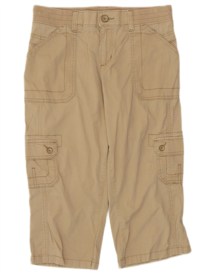 LEE Damen gerade Cargo-Capri-Hose, US 8, mittel, W30, L18, beige Baumwolle