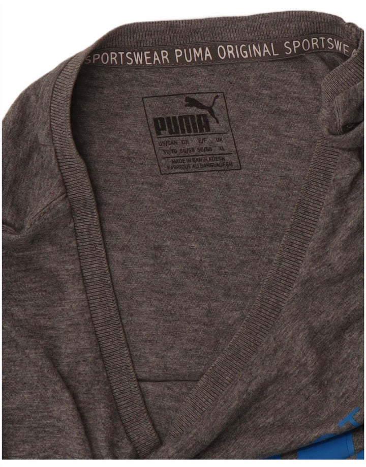 PUMA Herren Grafik T-Shirt Top XL Grau