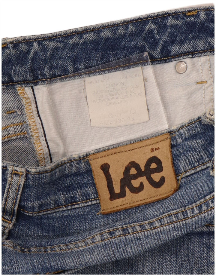 LEE Damen Cameron Straight Jeans W30 L33 Blaue Baumwolle