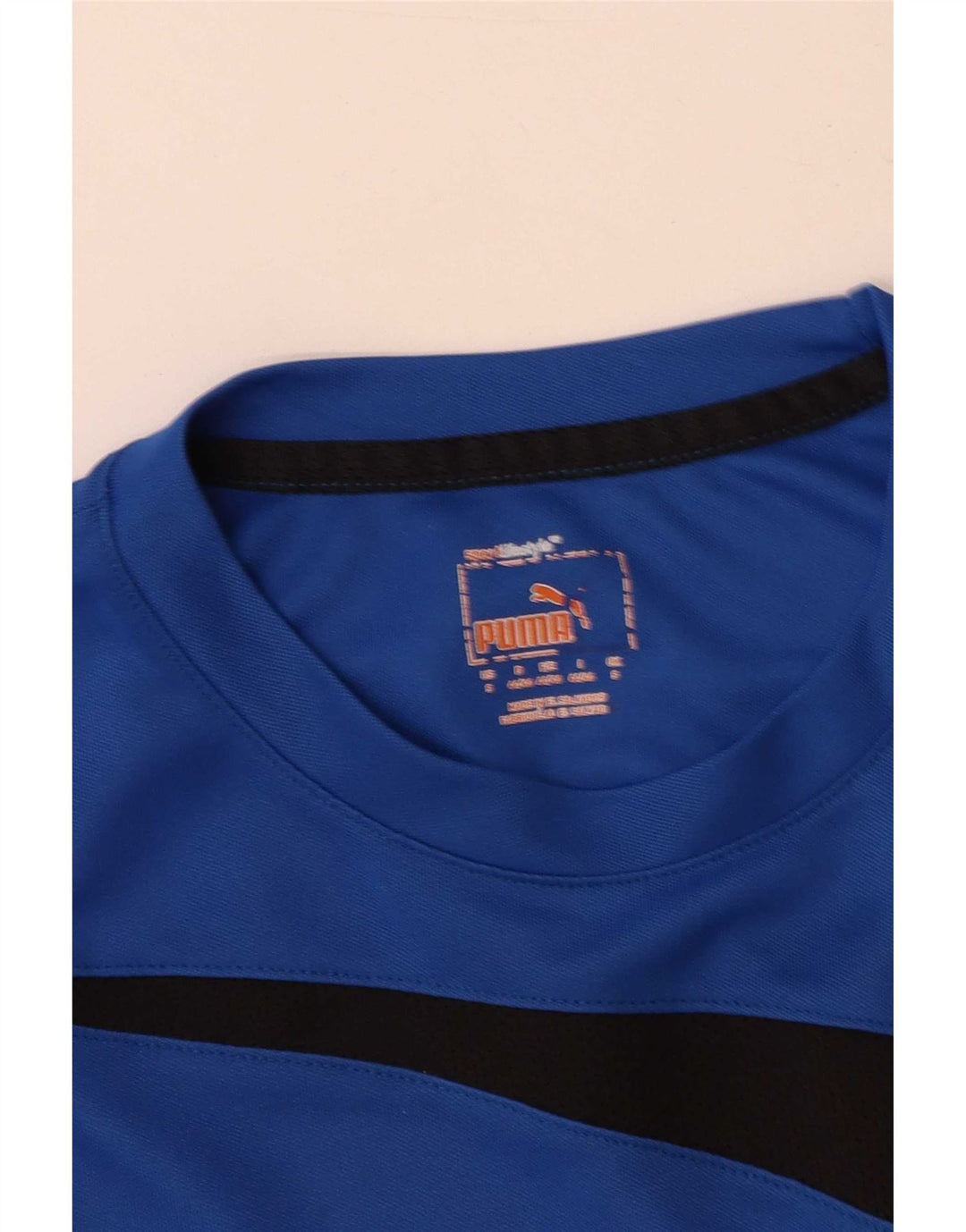 Puma Herren T-Shirt Top Small Blau Colourblock