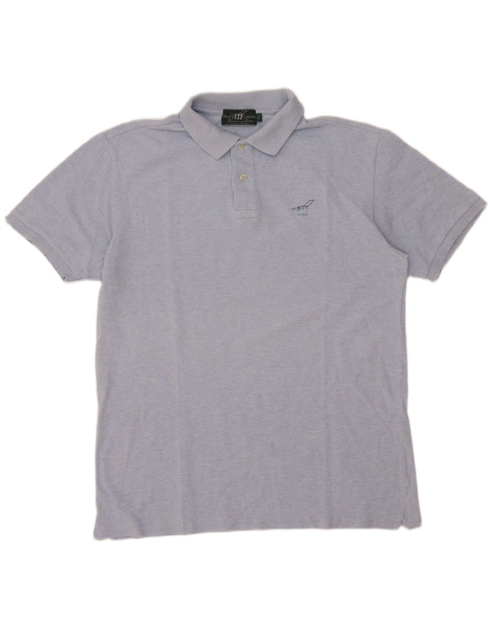 Henry Cottons Herren-Poloshirt XL, blaue Baumwolle