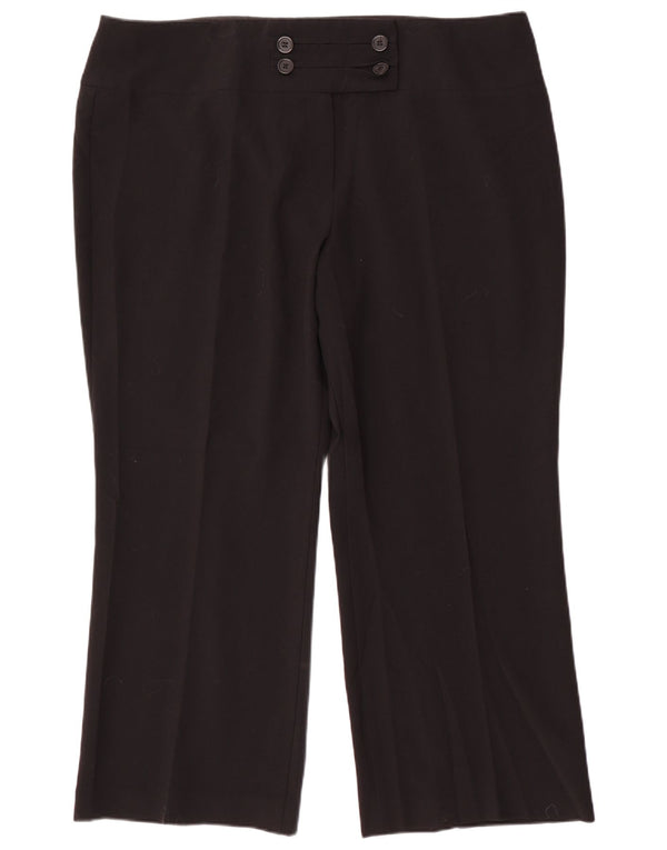 Marks & Spencer Damen-Freizeithose mit hoher Taille, UK 22, 3XL, W42, L27, Schwarz