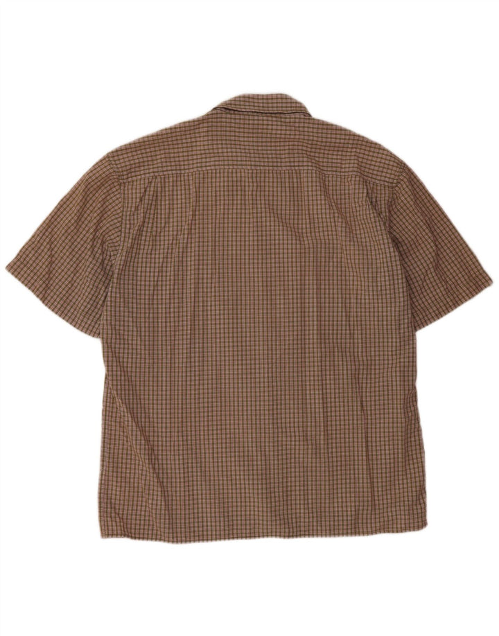 WRANGLER Herren Kurzarmhemd 2XL Khaki Gingham