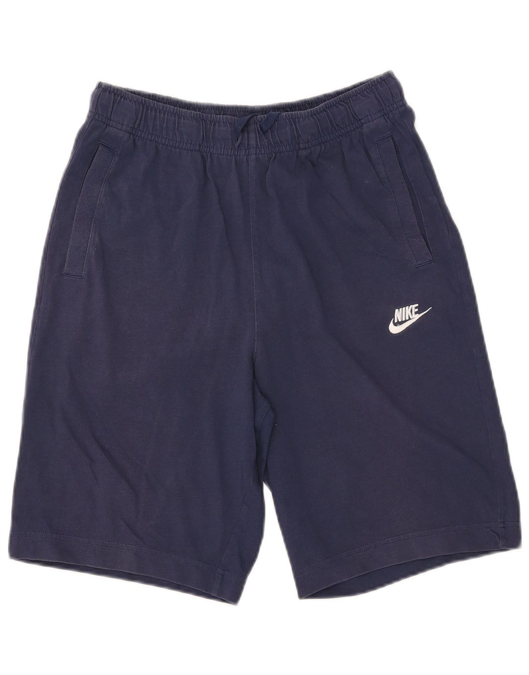 NIKE Herren-Sportshorts, klein, marineblau, Baumwolle