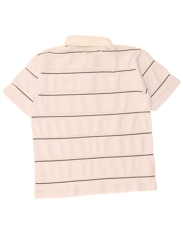 Diadora Herren-Poloshirt, klein, weiß gestreift
