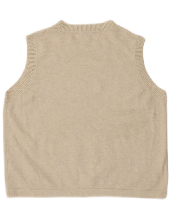 Marks & Spencer Damen Weste Tank Top UK 16 Large Off White Flecked
