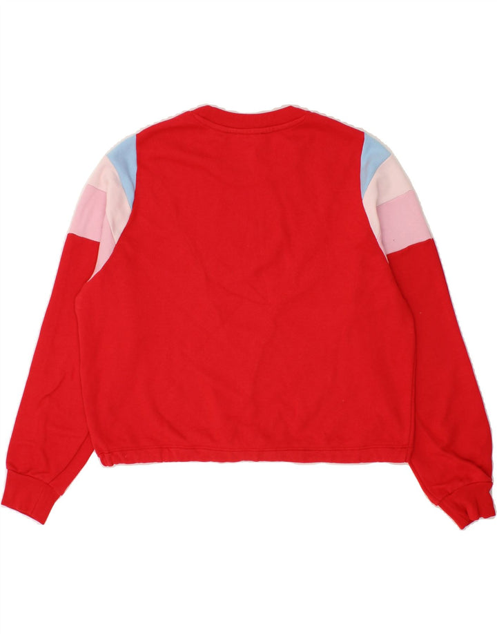 LEVI'S Damen-Pullover, übergroßer Crop-Sweatshirt, Gr. 6, XS, Rot, Farbblock