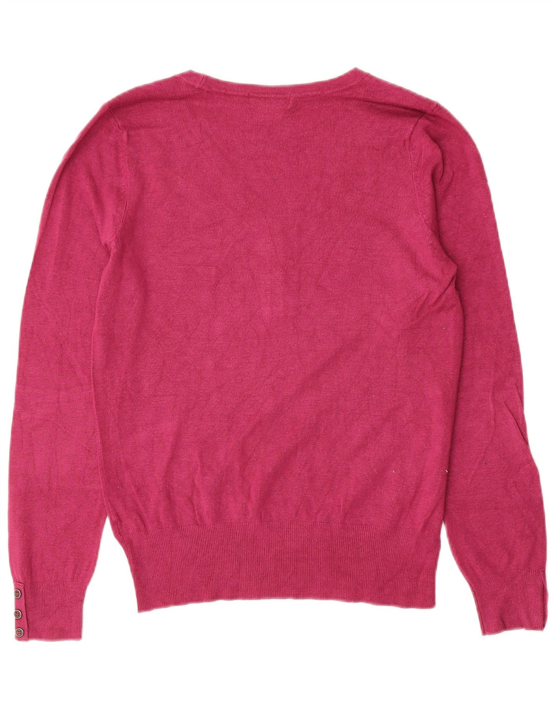 Marks & Spencer Damen-Pullover mit V-Ausschnitt, Gr. 14, Mittelrosa
