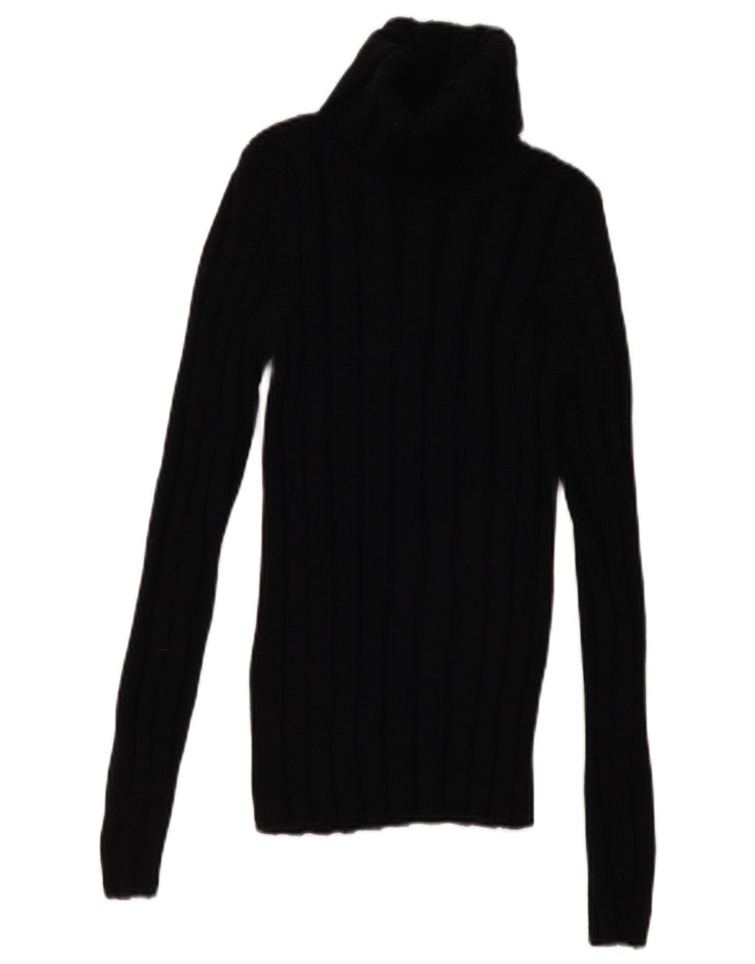Hugo Boss Damen-Pullover mit Rollkragen, Gr. 8, Größe S, schwarze Wolle