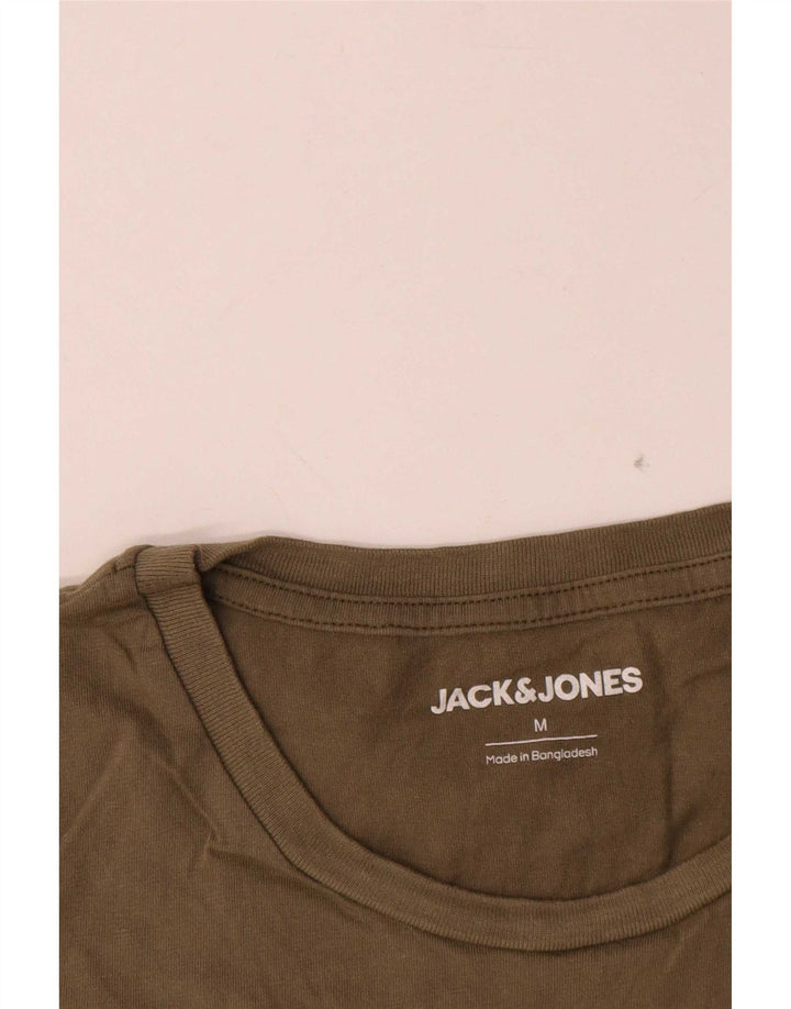 Jack & Jones Herren-T-Shirt mit Grafik, mittlere Khaki-Baumwolle