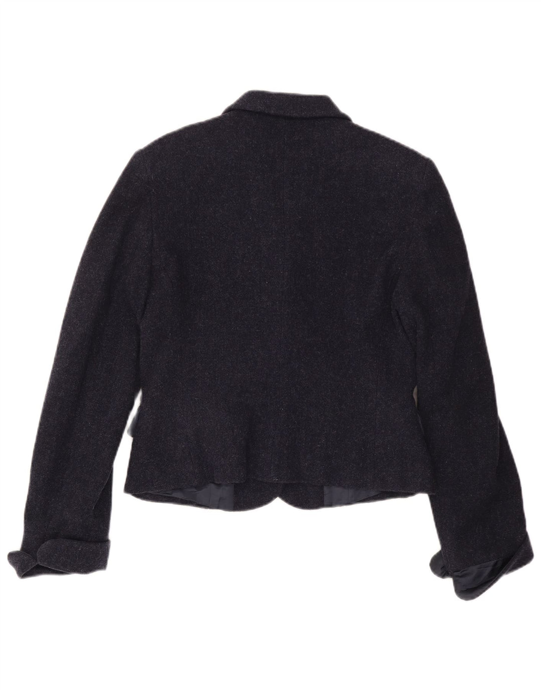 MAX & CO. Damen-Blazerjacke mit 3 Knöpfen, IT 46, große marineblaue Wolle