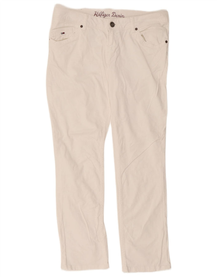 Tommy Hilfiger Herren Slim Jeans W34 L34 Weiße Baumwolle