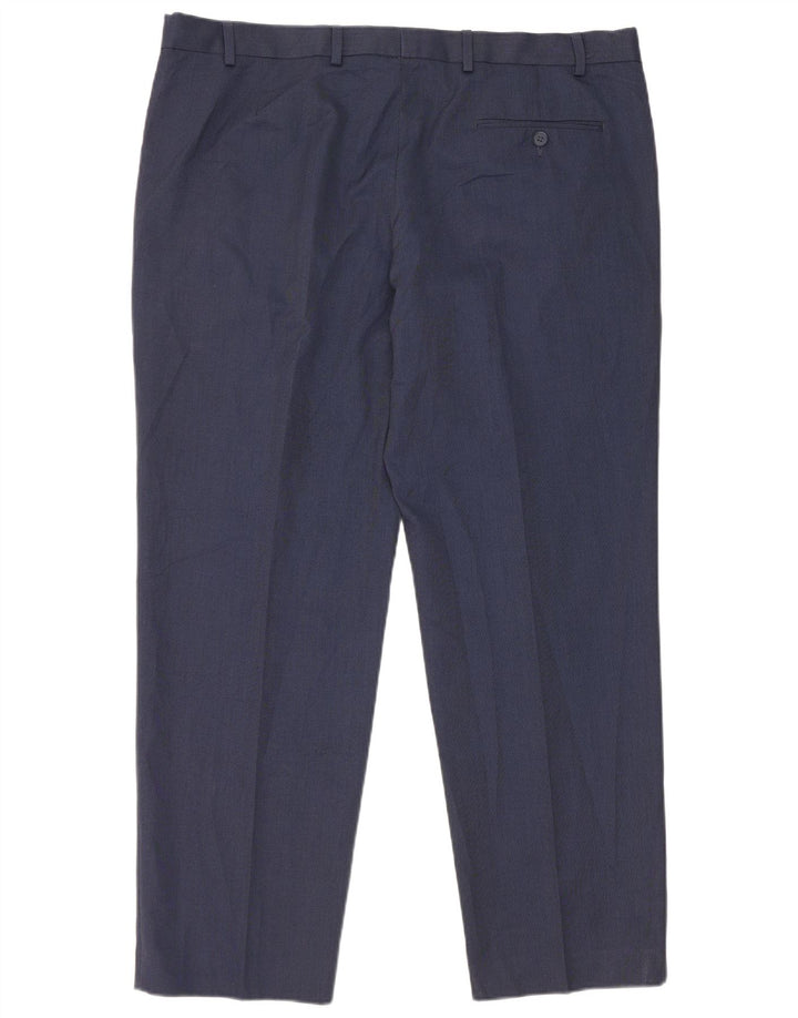 Marks & Spencer Herren-Anzughose mit normaler Passform, W40 L29, Marineblau, Polyester