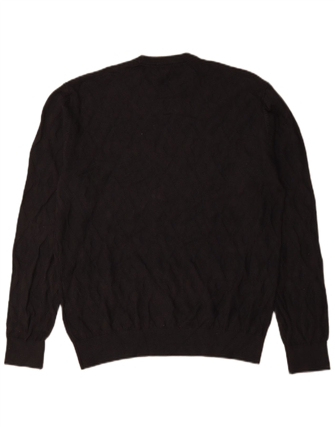 Emporio Armani Herren-Pullover mit Rundhalsausschnitt, mittelgraue Viskose