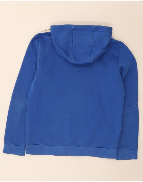 Adidas Jungen Kapuzenpullover 11–12 Jahre, blaue Baumwolle