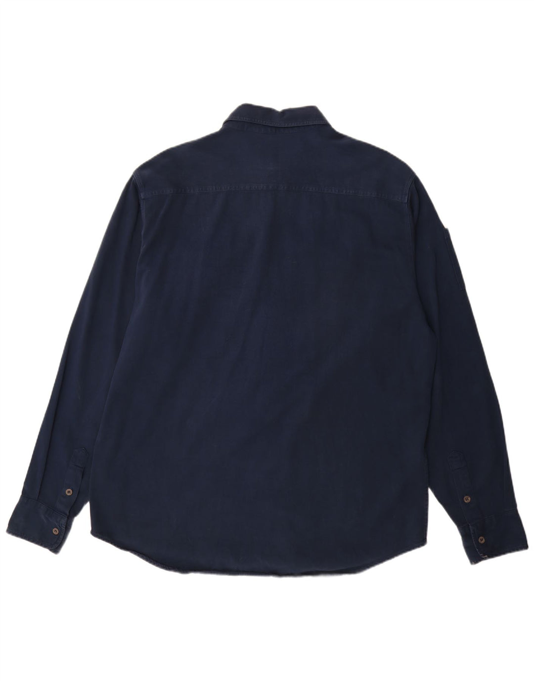 Carrera Herrenhemd Größe 43/44 XL Marineblaue Baumwolle