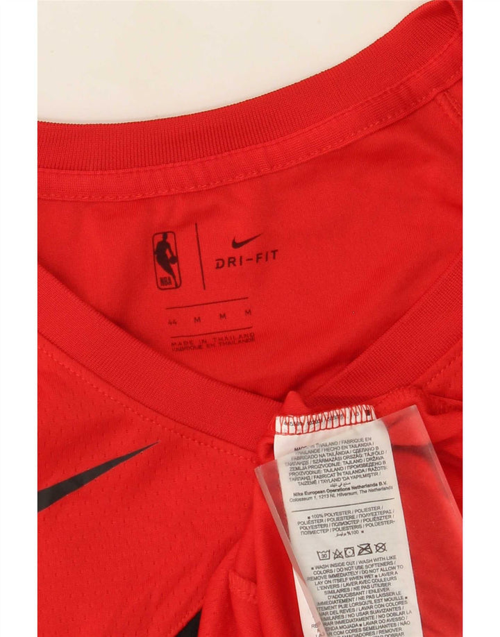 Nike Herren Toronto Raptors Grafik-Weste-Oberteil Mittelrotes Colourblock-Polyester