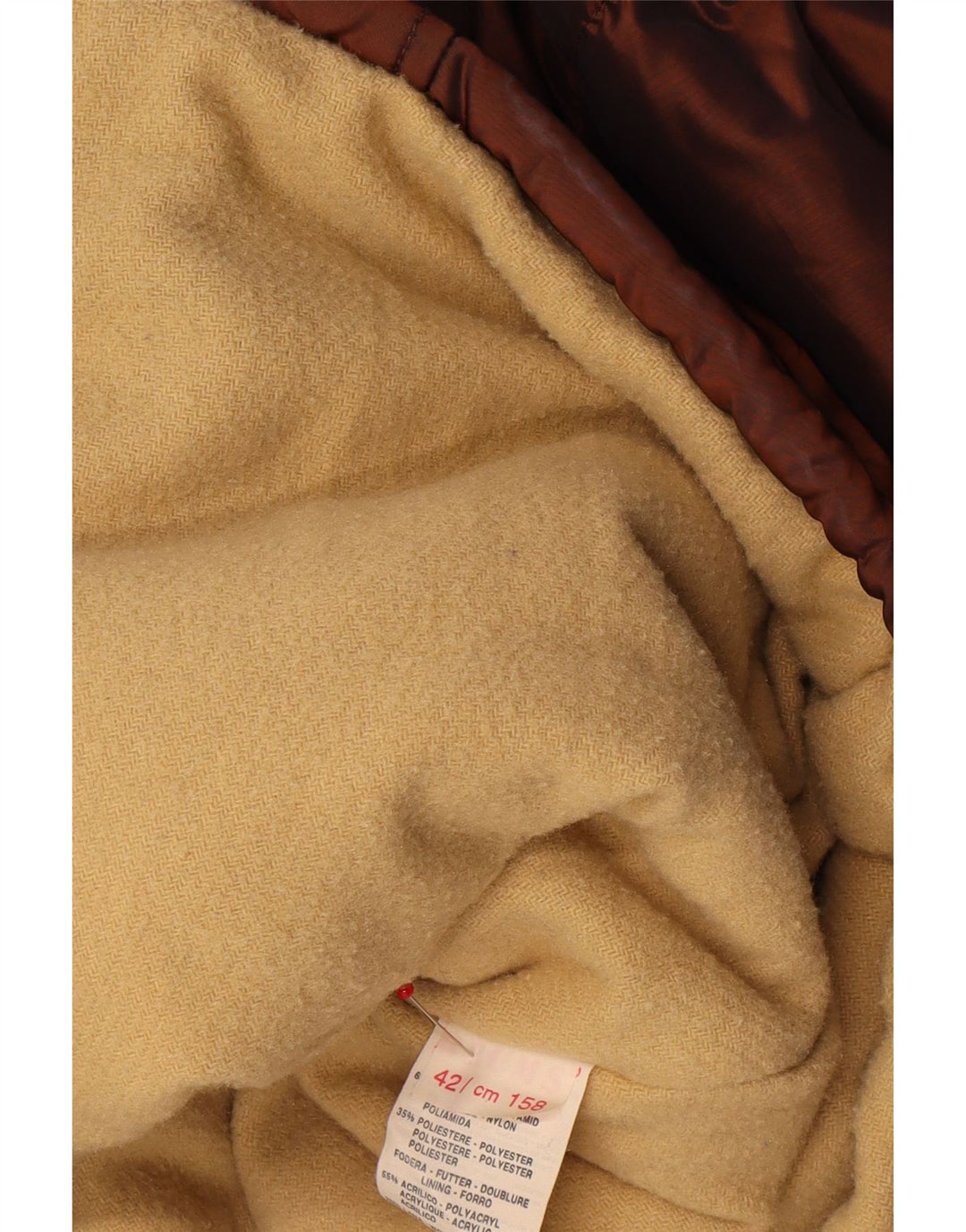 Brums Damen Wattierte Jacke IT 42 Mittelbraunes Polyamid