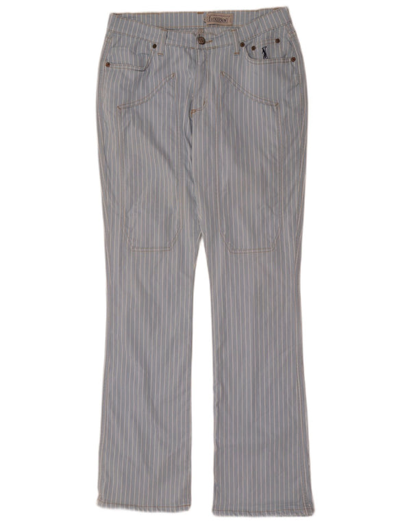 Jeckerson Herren gerade Freizeithose IT 48 Medium W30 L34 Blau gestreift