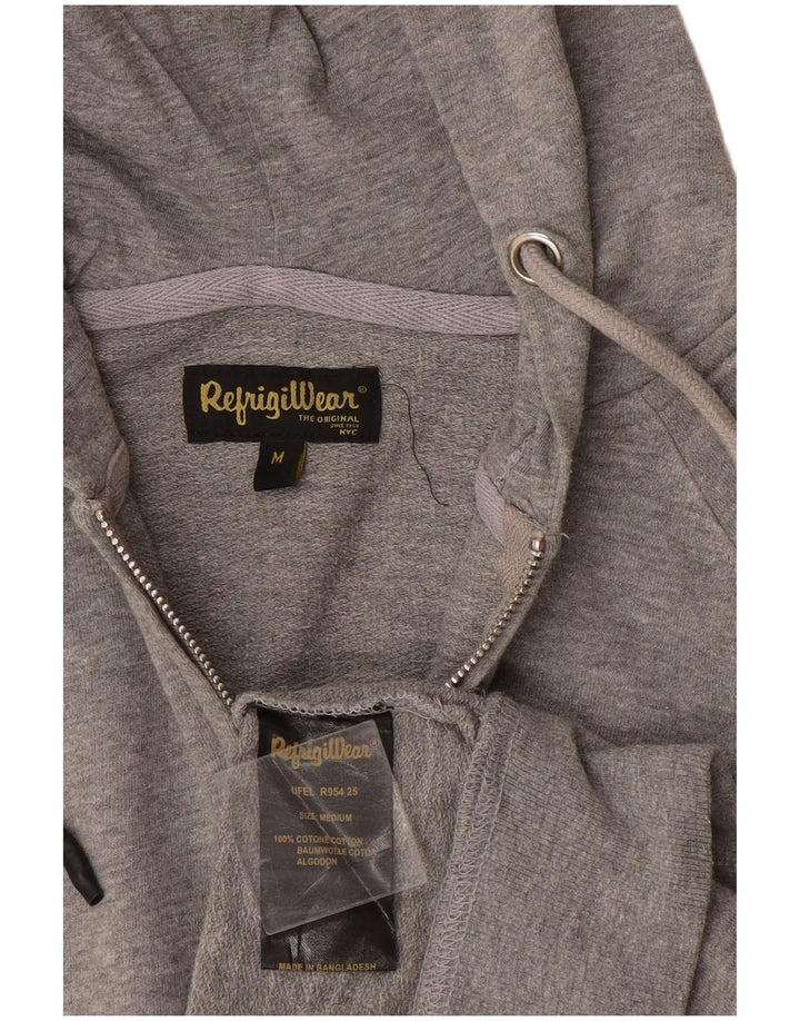 Refrigiwear Damen-Kapuzenpullover mit Reißverschluss, UK 14, mittelgraue Baumwolle