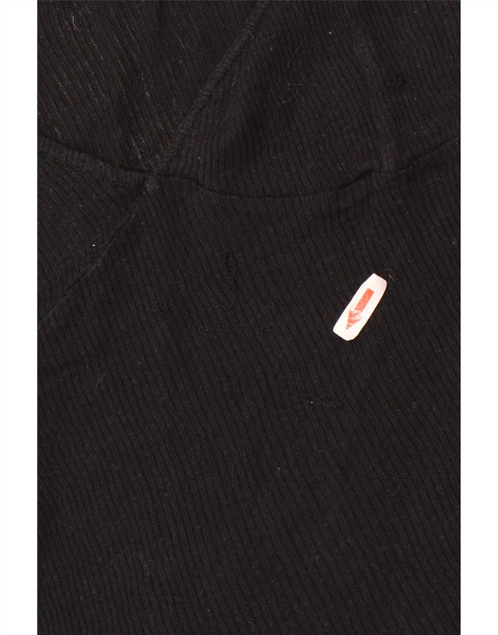 Massimo Dutti Damen Weste Top UK 12 Medium Schwarz