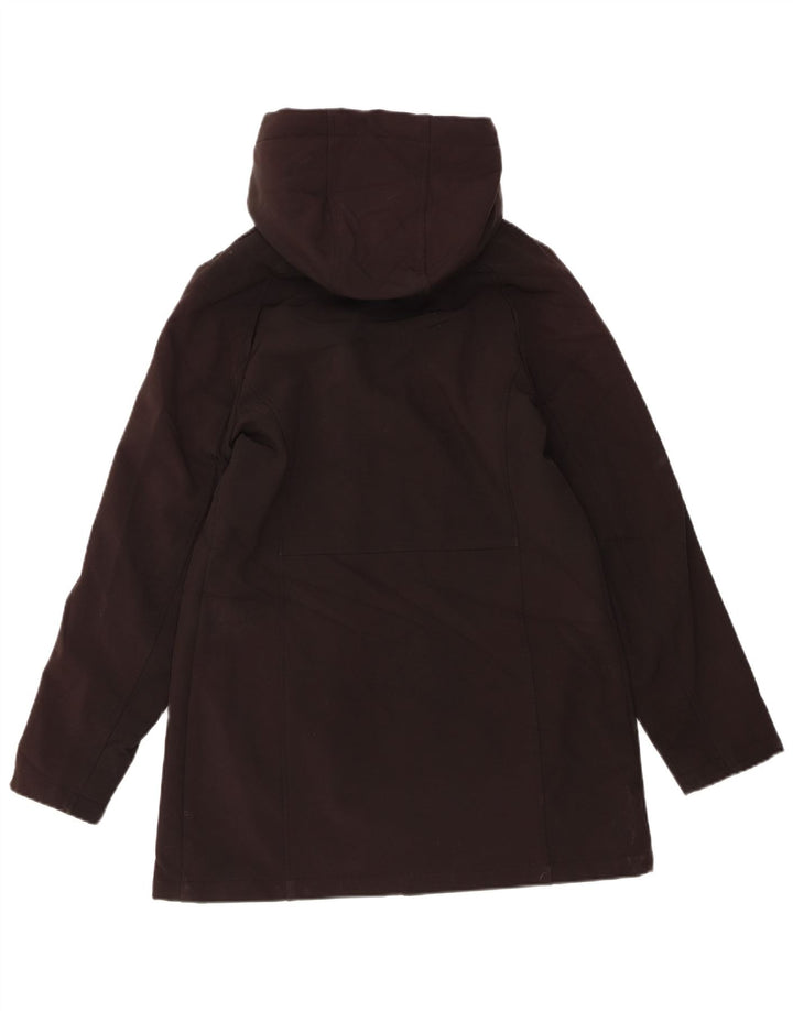 CALVIN KLEIN Damen Windjacke mit Kapuze UK 14 Mittelschwarzes Polyester