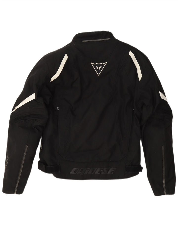 Dainese Herren-Bikerjacke mit Grafik, EU 48, mittelschwarz, Colourblock-Motorrad