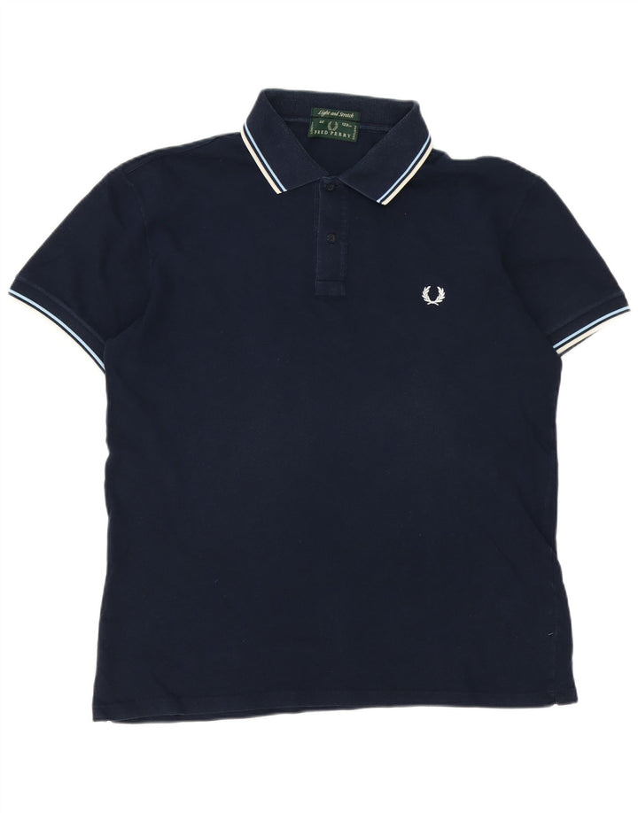 Fred Perry Herren-Poloshirt, große marineblaue Baumwolle