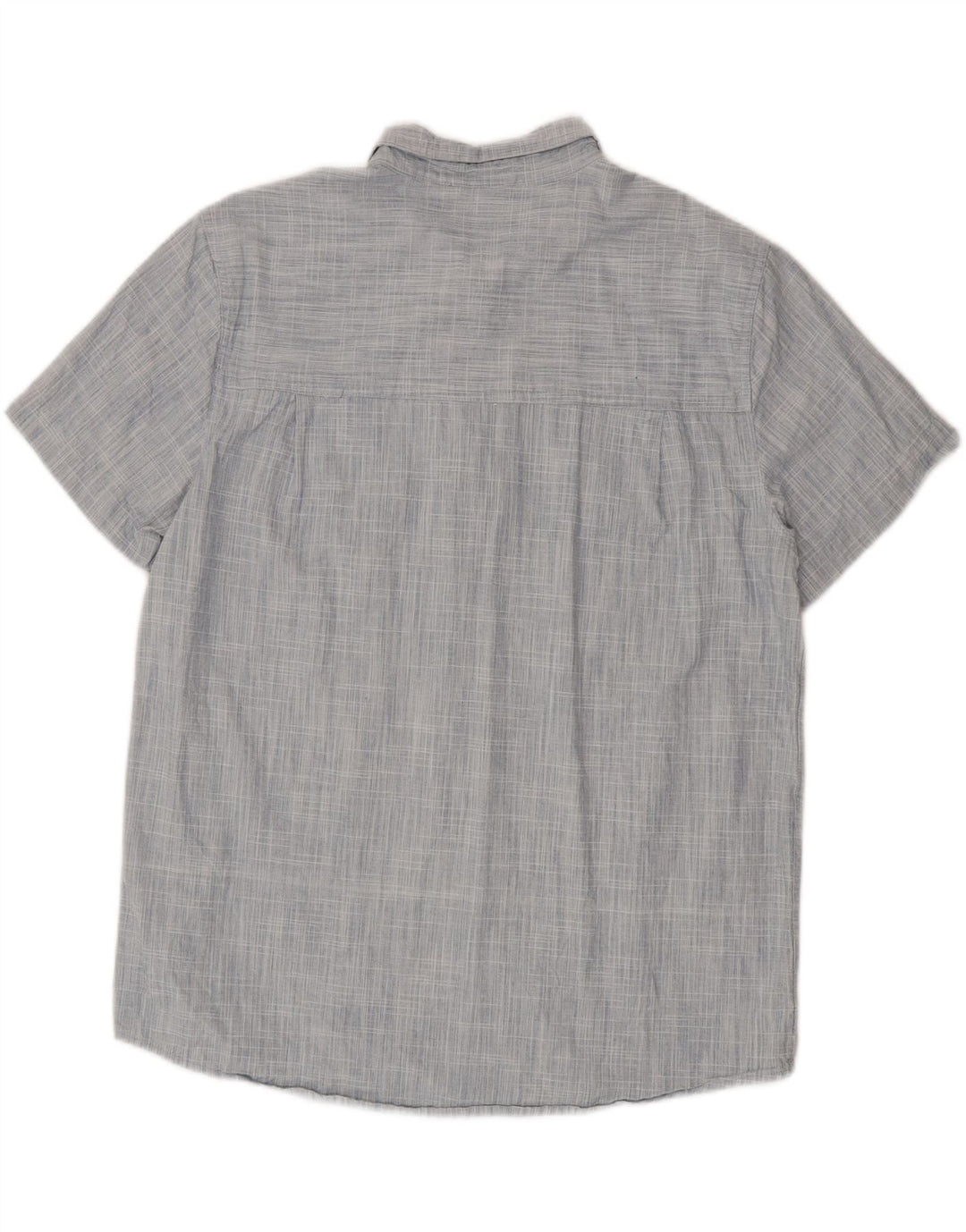 Mountain Warehouse Herren-Kurzarmhemd XL aus blauer Baumwolle
