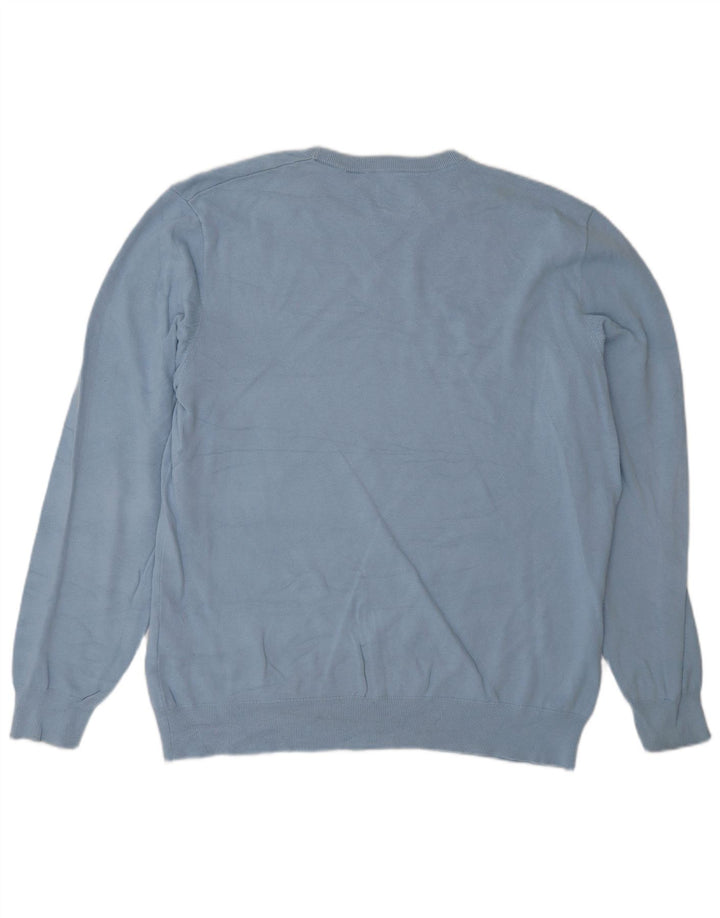 Levi's Herren-Pullover mit Rundhalsausschnitt, Größe L, aus blauer Baumwolle