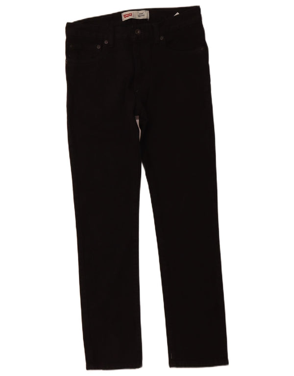 LEVI'S Mädchen 510 Skinny Jeans 15–16 Jahre W28 L28 Schwarze Baumwolle