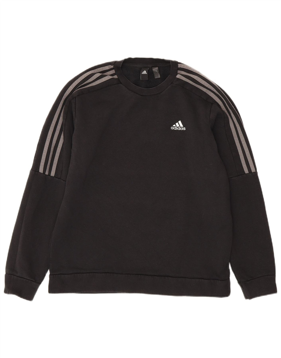 Adidas Herren Sweatshirt Pullover Medium Schwarz Baumwolle
