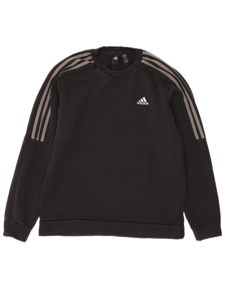 Adidas Herren Sweatshirt Pullover Medium Schwarz Baumwolle