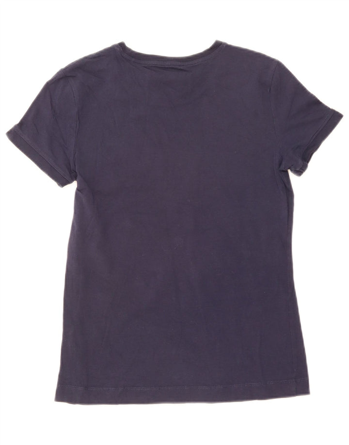 Guess Damen T-Shirt Top UK 12 Medium Marineblau