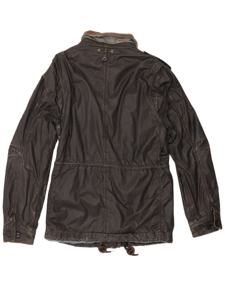 Levi's Herren-Militärjacke UK 40 Large aus schwarzer Baumwolle