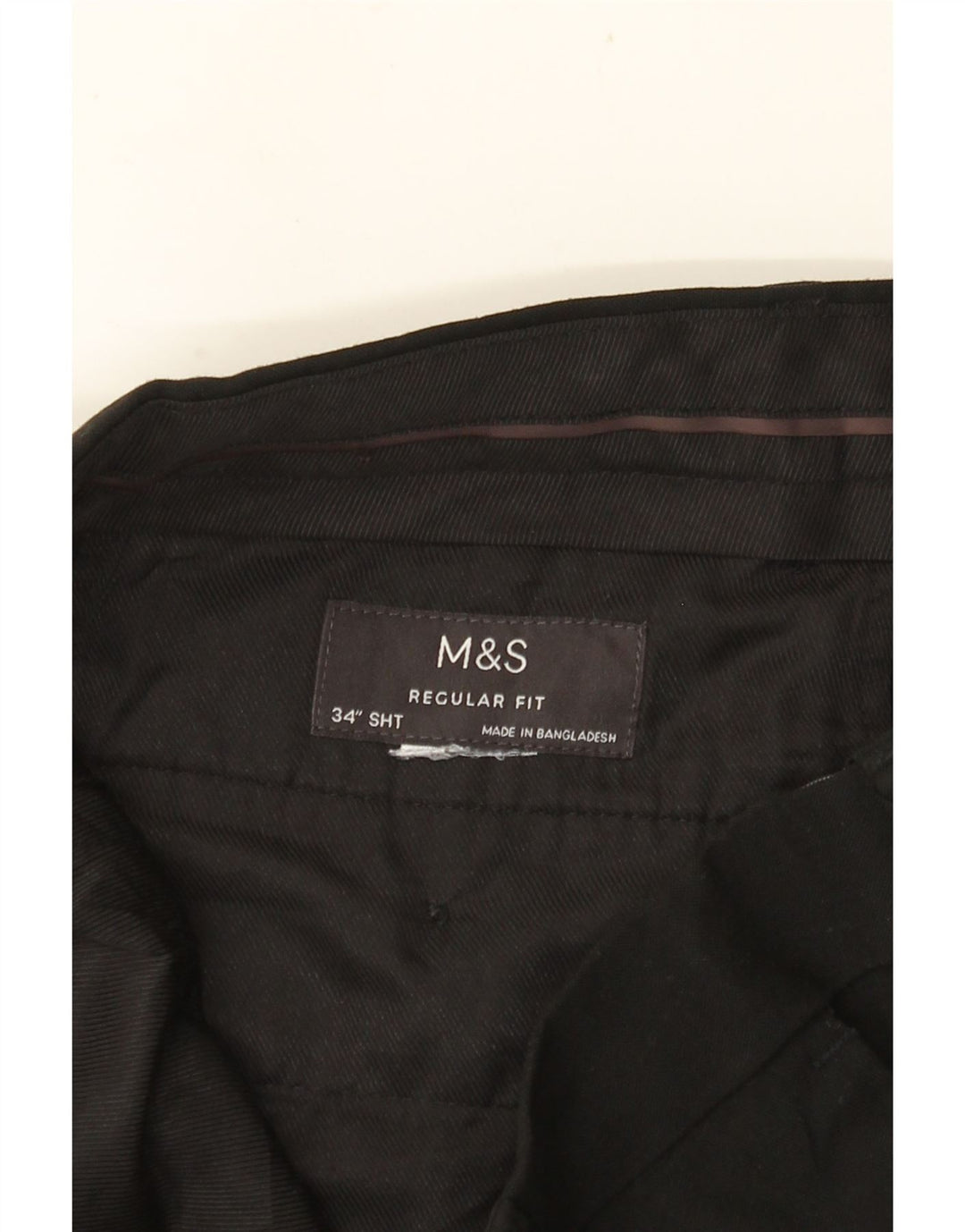 MARKS & SPENCER Herren-Chinohose mit normaler Passform, W34, L28, Schwarz